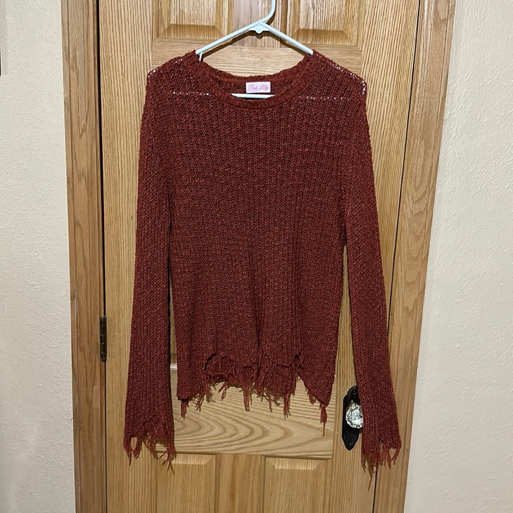 ( Pink Lily ) long sleeve shirt, size M